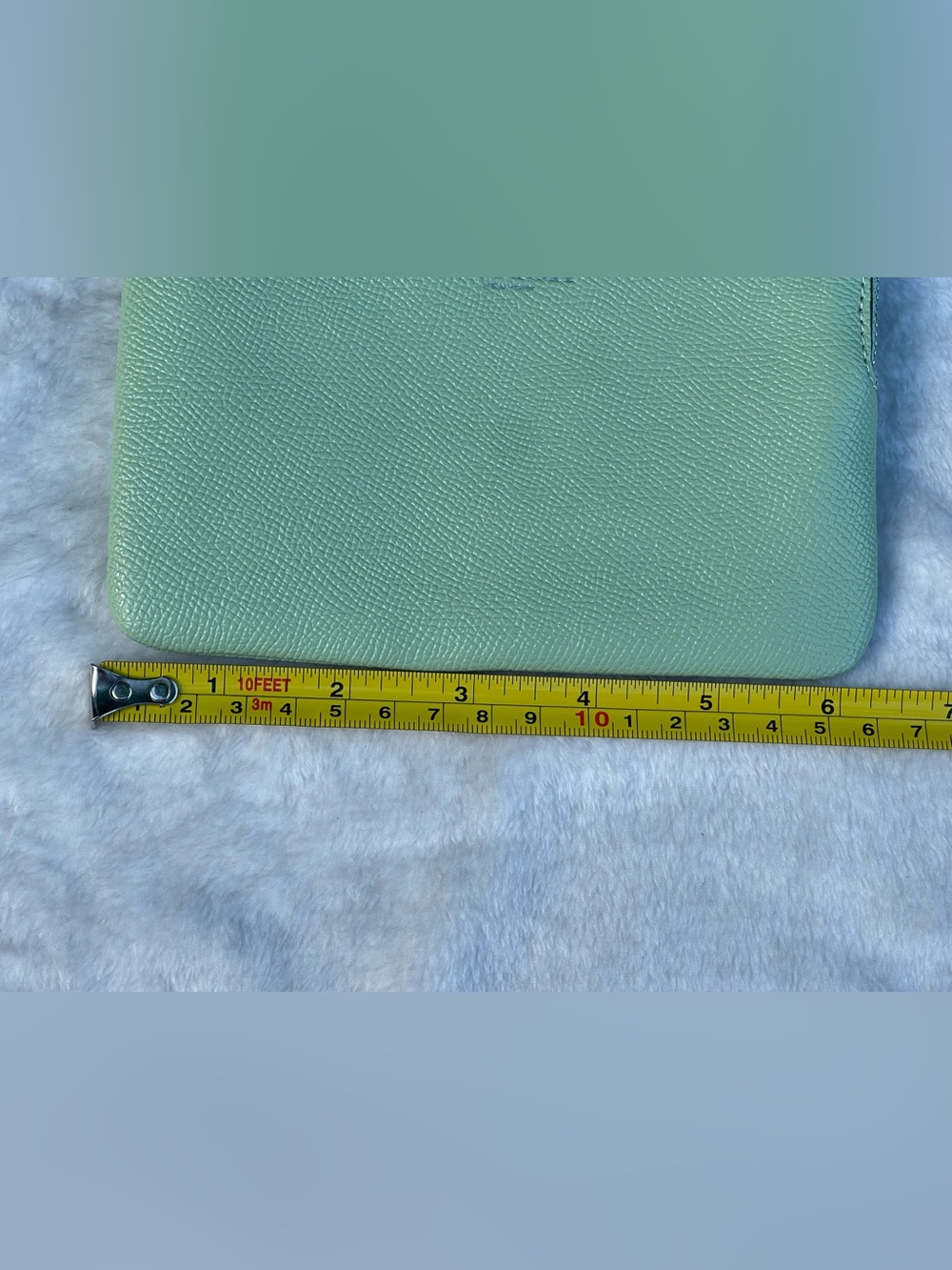 Coach Corner Zip Wristlet. - Picture 6 of 8